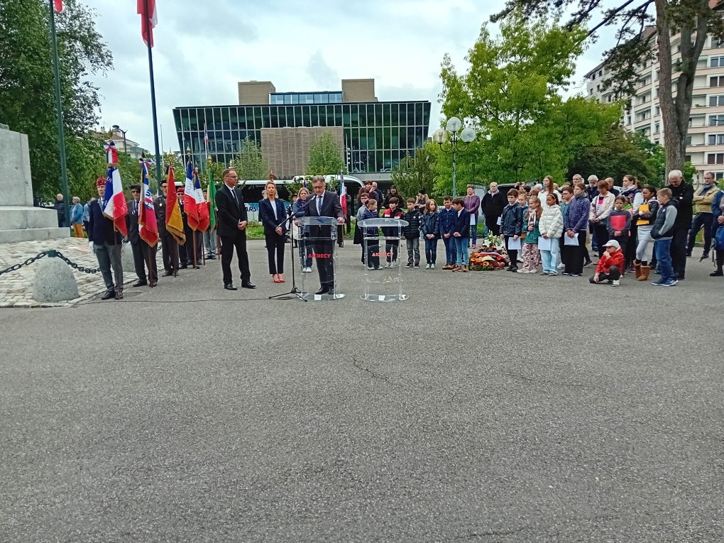 Cérémonie du 8 MAI à Annecy