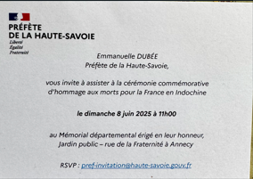 Hommage aux morts pour la France en Indochine