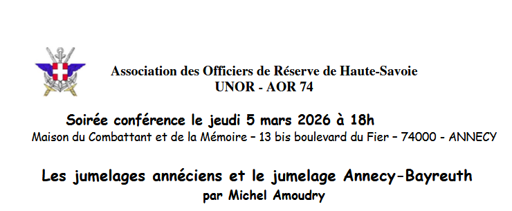 Conférence organisée par l’association des officiers de Réserve