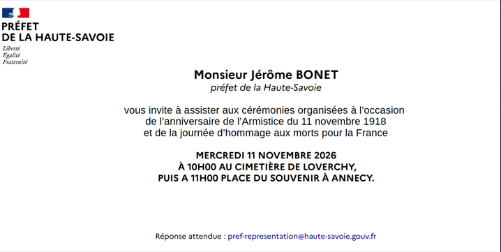 Cérémonie du 11 Novembre